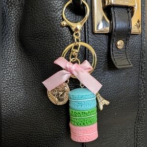 Paris Macaron Keychain Bag Charm